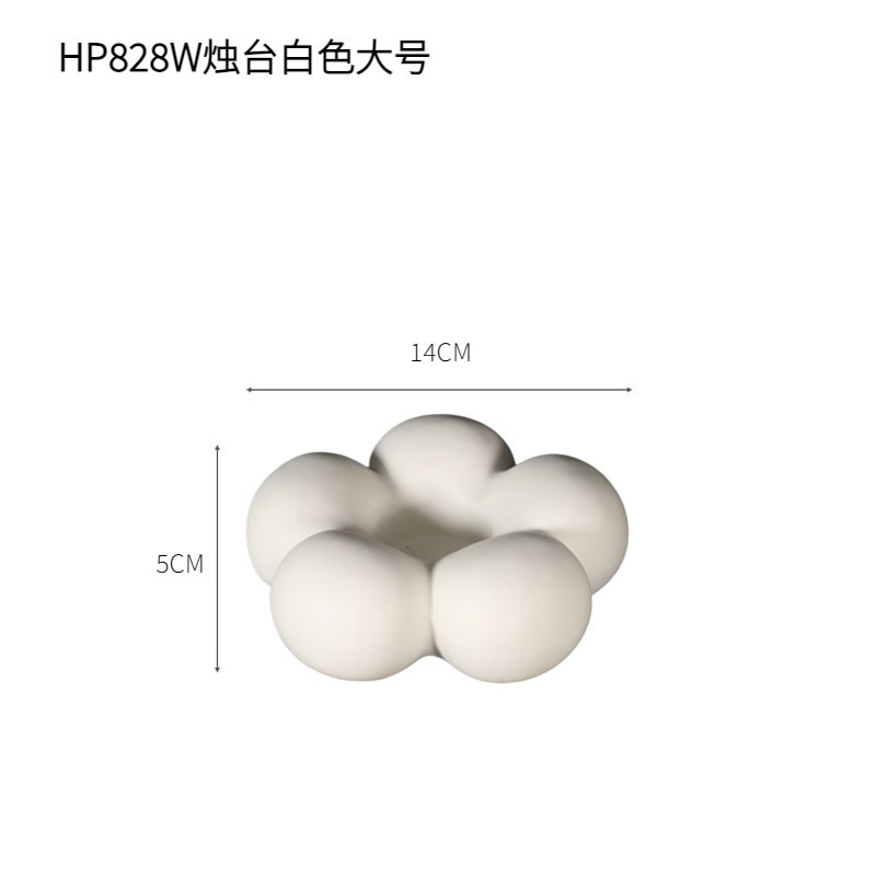 HP828W candelabro blanco grande