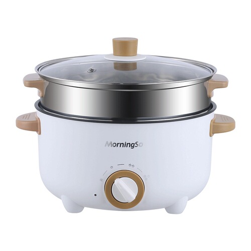 Non-stick small electric steamer household all-in-one multi-functional wholesale electric cooking pot electric hot pot frying and cooking all-in-one electric pot