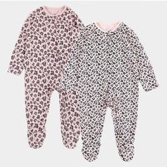 Newborn Baby Pure Cotton Onesie with Floral Print, Open-Back Bodysuit for Infants, Baby All-in-One Outfit, Wholesale Children's Apparel