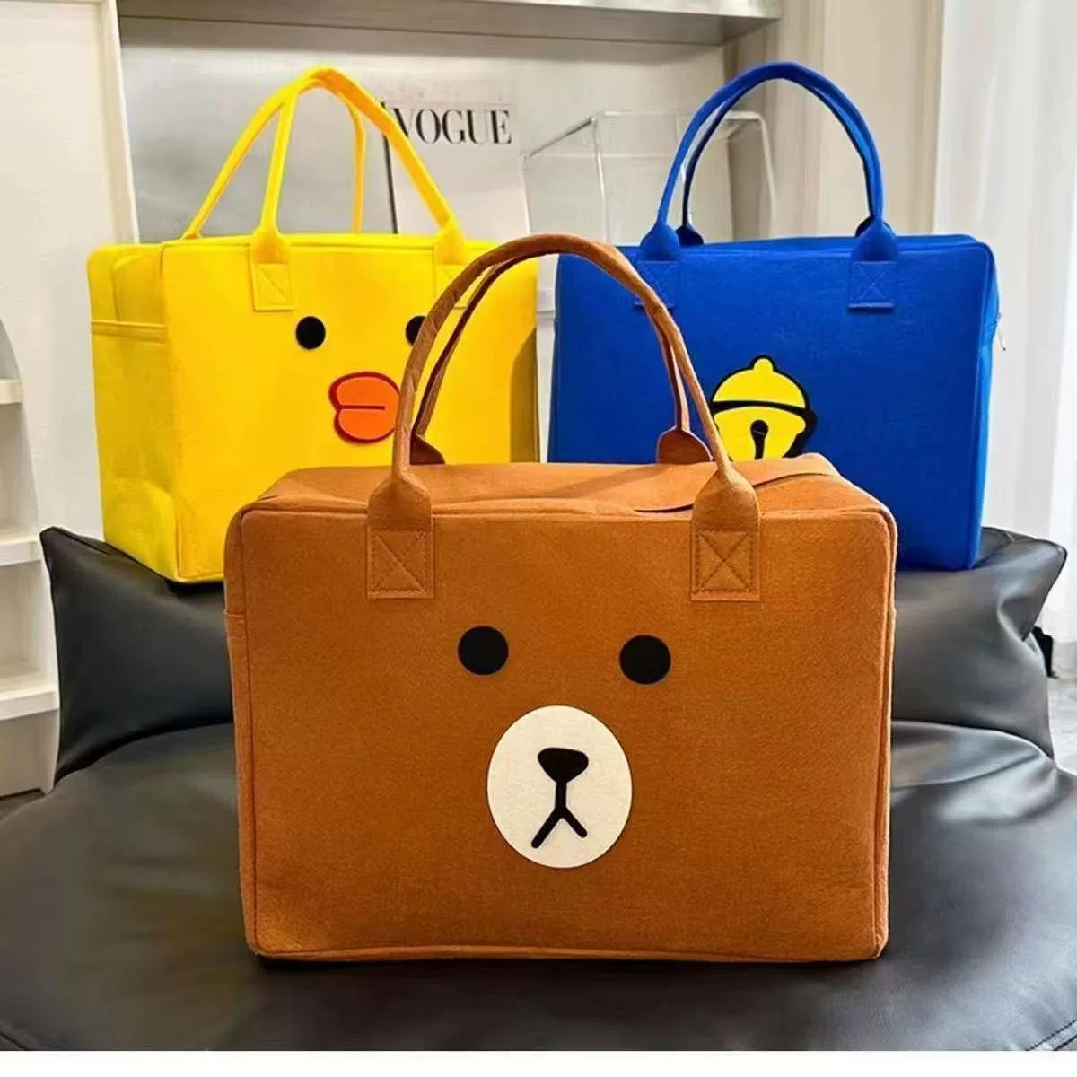 Поддержка одного поколения мода большой сумка багажная сумка дамы сумки чемодан мультипликационная печать