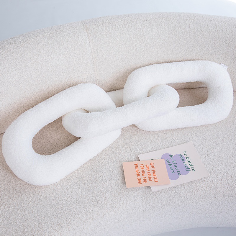 Cadena de hierro nudo almohada de abrazo in cojín de viento cadena muñeca decoración del hogar famoso en línea muñeca modelo de casa nueva buena cosa