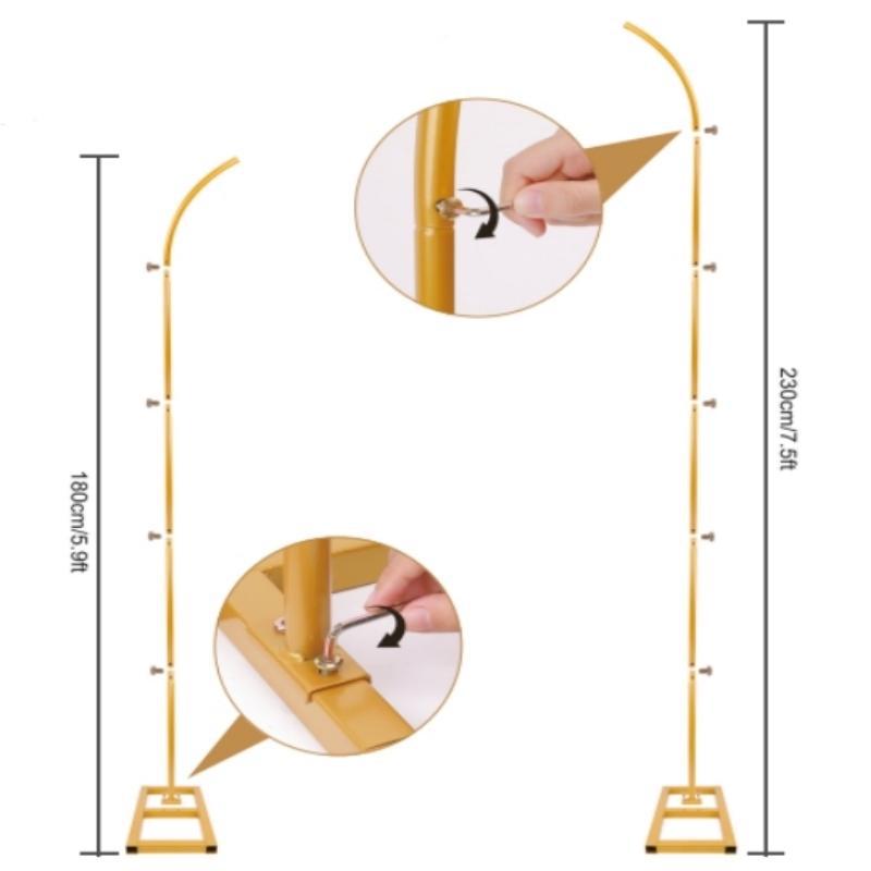 Arco metálico boda fiesta arco escena de diseño props una variedad de anillo de hierro soporte fábrica al por mayor