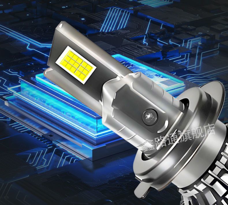 Foshan four-in-one car headlight h7led bulb super bright H11H4 far and near integrated 9005 strong light 9012 car light