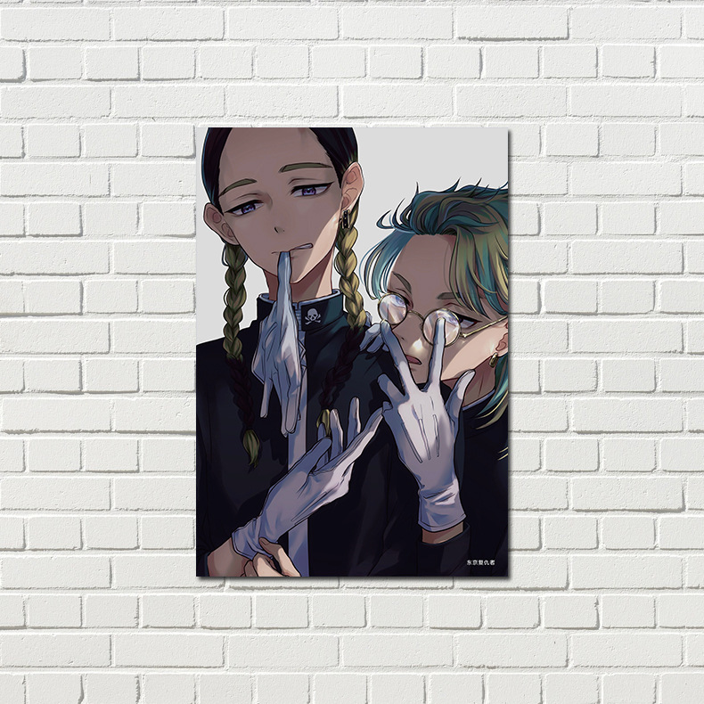 Tokyo Revengers Poster High-Quality Copperplate Paper Set of 8 Sheets Anime Merchandise Dorm Wall Sticker Decor Art