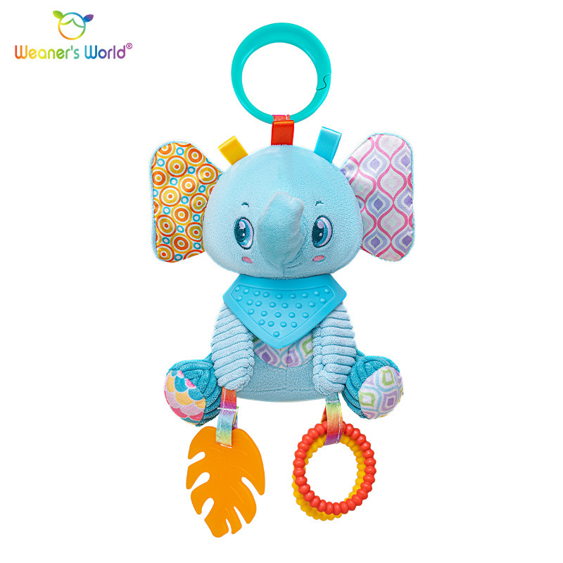 Weaner's World nueva muñeca colgante de cochecito bebé puede morder el mordedor, sonajero, juguete calmante