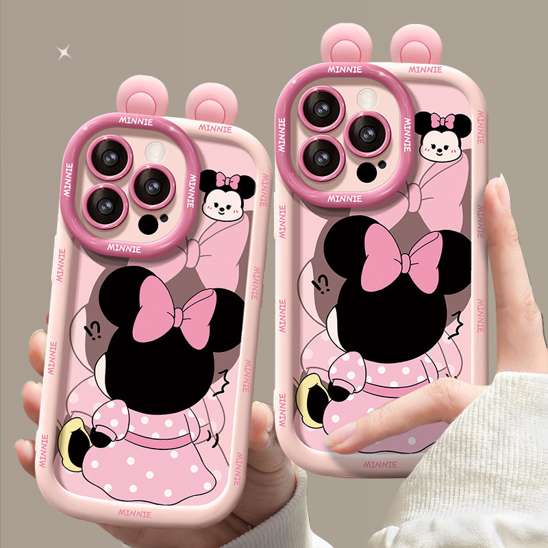 For Apple 17Psromax Mobile Phone Case, New Female Model 14Plus Couple Minnie Doll Iphone16/13