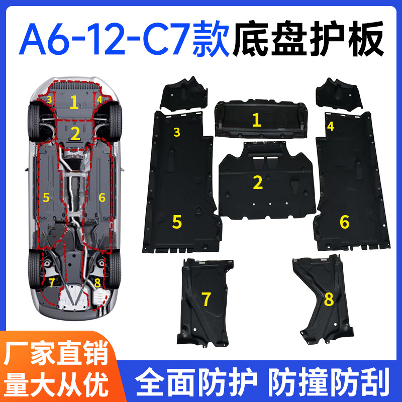 Audi Chassis Engine Gearbox Underbody Protection for Audi A6C7 12 (Underbody protection plate/engine baffle) - no-1-a6c7-12-original-material