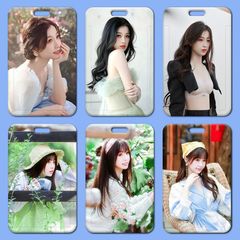 虞書欣卡套批發塑料滑蓋學生校牌飯卡胸牌小卡工作證卡套門禁公交