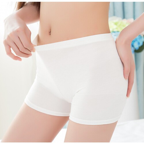 Summer breathable ice silk safe pants invisible lace edge shorts for women anti-peep safety three-in-one leggings