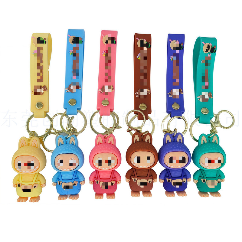 New Strap Cross-Dressing Cloth Keychain Bag Pendant Doll Car Pendant Exquisite Small Gift Wholesale Pendant