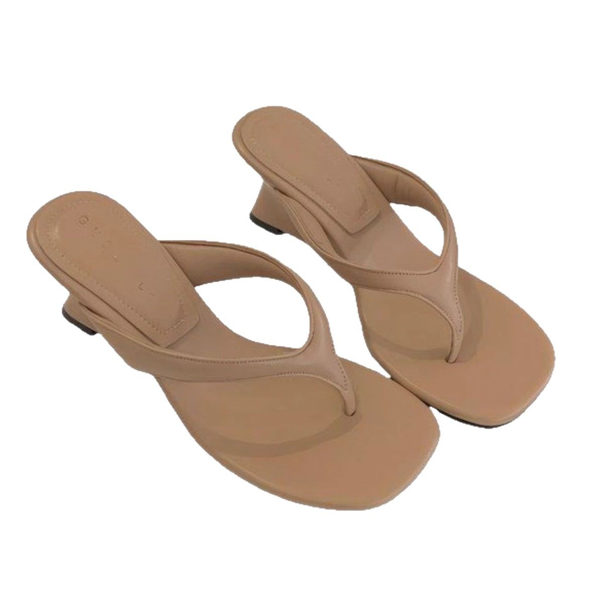 Sandalias francesas, chanclas, chanclas, chanclas, zapatos de hadas, verano, 2025, nuevas sandalias de tacón alto con chanclas simples