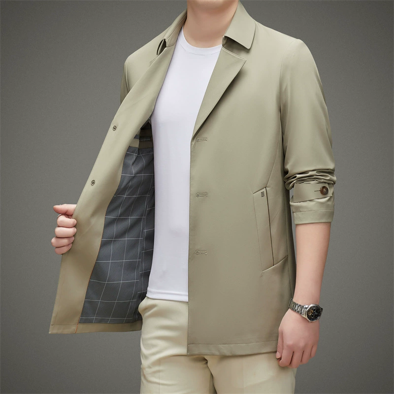 Модное осеннее trench coat, универсальный костюм, кардиган, пиджак, корейский стиль