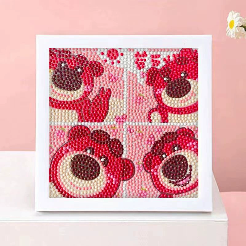 DIY-набор для алмазной мозаики 17×17 см, пластиковая рама, дизайн щенок, полный набор инструментов для кладки