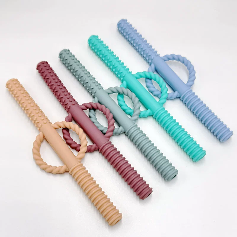 Детские зубные клеи анти-еда руки силиконовые молярные палочки для зубов ребенок полый скрабер успокаивающий зубной клей жевательный клей для детей