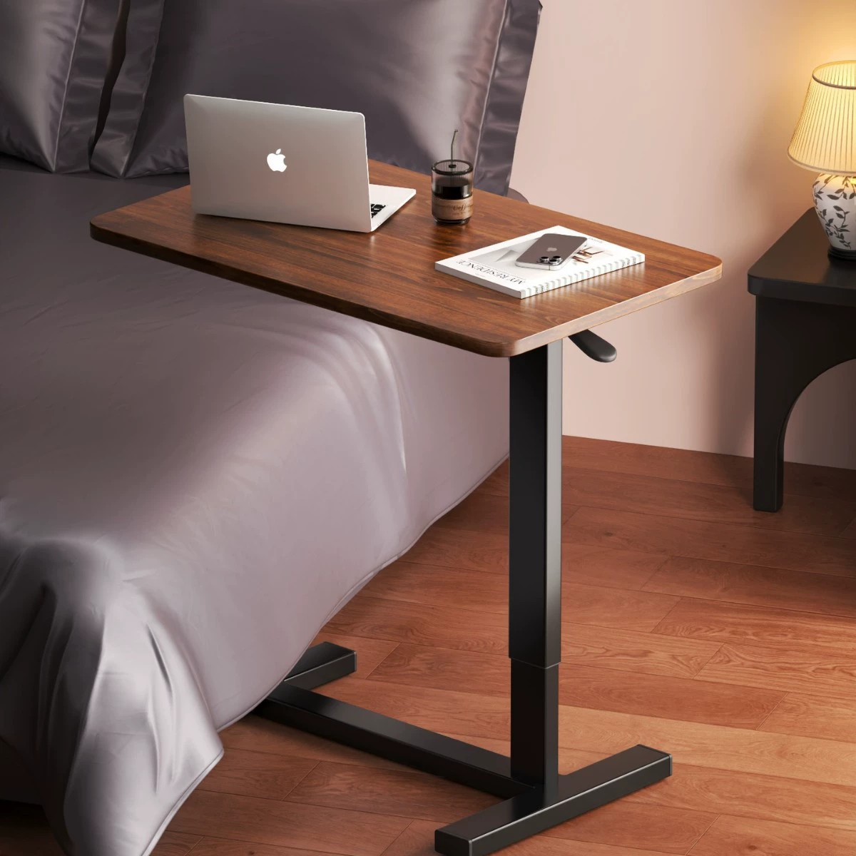 Прикроватная тумбочка может подниматься и перемещаться, складной компьютерный стол, домашняя гостиная, небольшой подъемный стол, диван, небольшой письменный стол, офис.