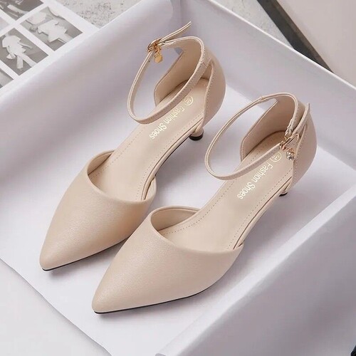 Bestselling pointed-toe one-piece leather shoes with soft soles for women's commuting, summer new mom shoes