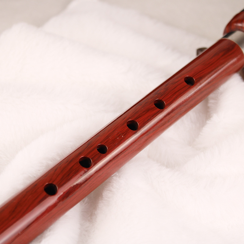 Resin Removable Redwood Vertical Blown Bawu Musical Instrument Tuning Not Easy to Crumble Bawu G Key F Key