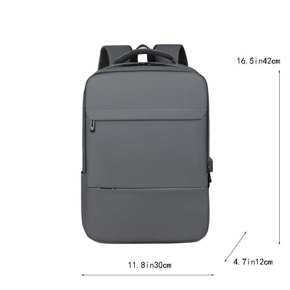 Nueva bolsa de negocios de tendencia transfronteriza, mochila escolar recargable USB, mochila impermeable de viaje, mochila