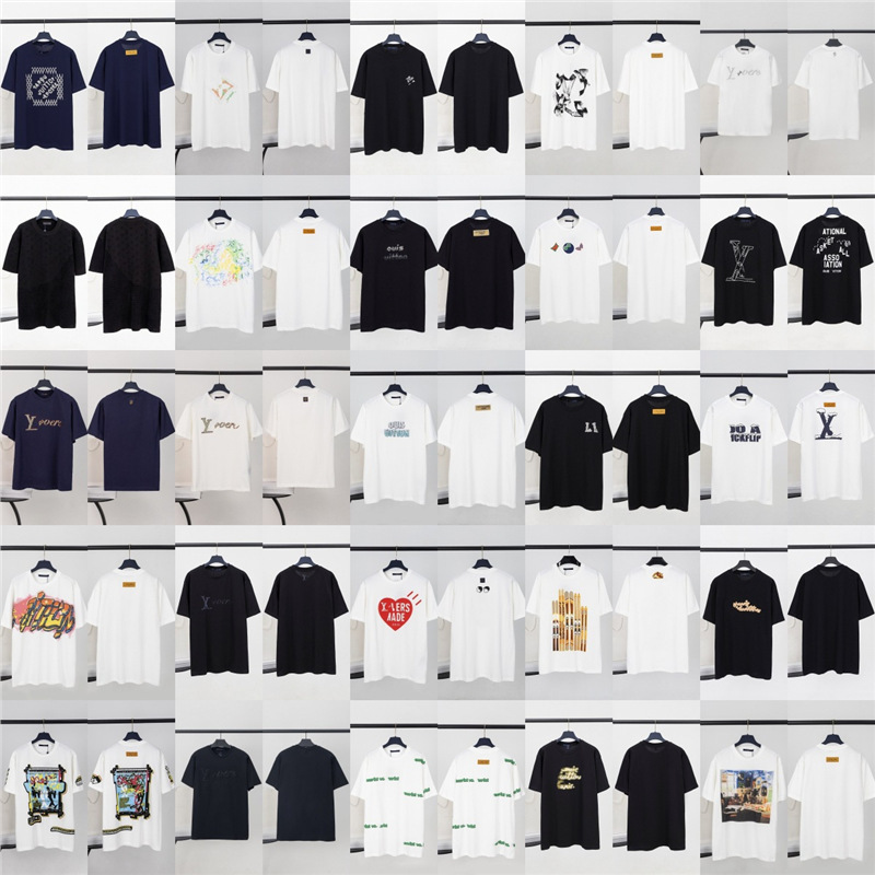 High-End Version of Lv T-Shirt S25 Summer New Collection with Letter Logo Embroidery and Print, Export Short-Sleeve T-Shirt High-End Version of Lv T-Shirt S25 Summer New Collection with Letter Logo Embroidery and Print, Export Short-Sleeve T-Shirt