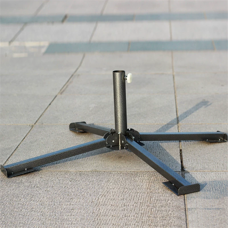 Уличное сиденье для зонта, солнцезащитный козырек, вставка для пляжного зонта от солнца, портативный складной крестовый кронштейн для сиденья для зонта, фиксированное основание