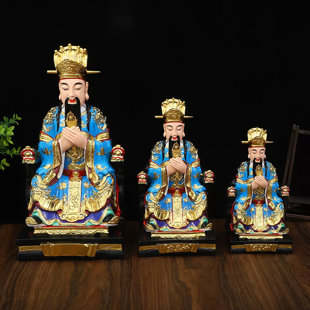 许逊许天师神像家用供奉树脂神像许真君办公室风水摆件送礼摆件