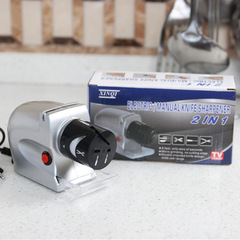 Power-operated electric knife sharpener, quick sharpening stone, manual household plug-in portable multi-function knife sharpener