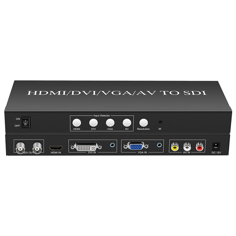 HDMI VGA AV DVI a SDI multiformato Conversión de señal de vídeo SDI señal de vídeo digital