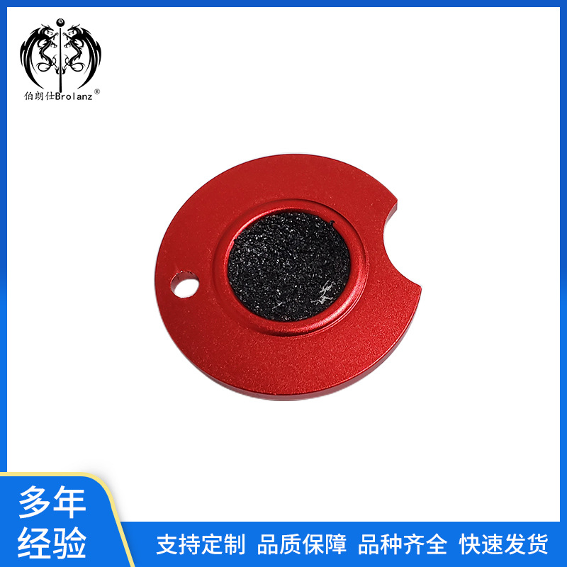 En stock accesorios de billar varilla de billar cabeza de cuero suministros de billar cabeza de hongo de aluminio esmerilado dispositivo