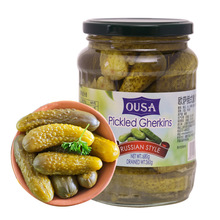 欧萨俄式酸黄瓜680g酸青瓜越南原装进口罐头汉堡腌泡菜