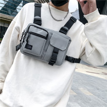 男士嘻哈多功能战术马甲包 轻便机能工装风背心包潮流大容量胸包