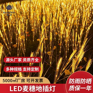 定制太阳能led麦穗灯户外地插灯24V大麦灯草坪灯太阳能庭院灯