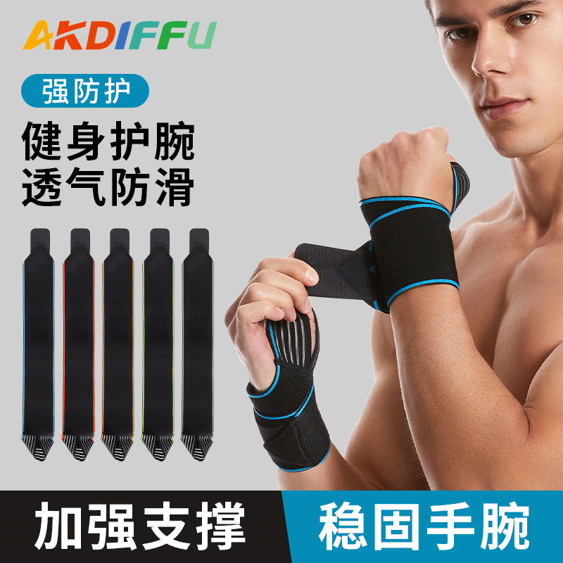 Nuevos productos de muñeca envuelta antideslizante interior muñeca elástica ajustable color muñeca fábrica al por mayor bádminton