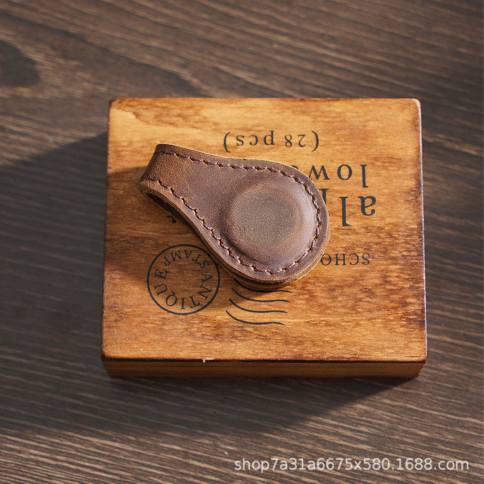 Feideli Amazon caliente de cuero genuino titular de libro magnético retro estudiante marca de lectura marcador titular de la cuenta de mano de doble cara