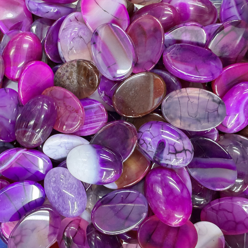 장미빛 붉은 용무늬 돌 1개