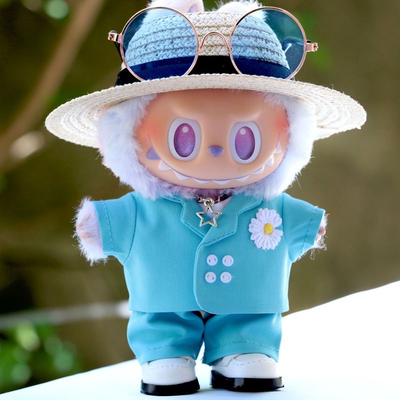 (仅娃衣)17cm拉布布娃衣高定藏青色西装套装公仔玩偶衣服|undefined