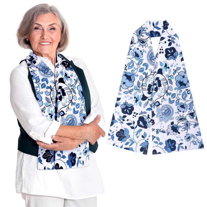 색상-(맞춤형 필요) 스카프 스타일 턱받이