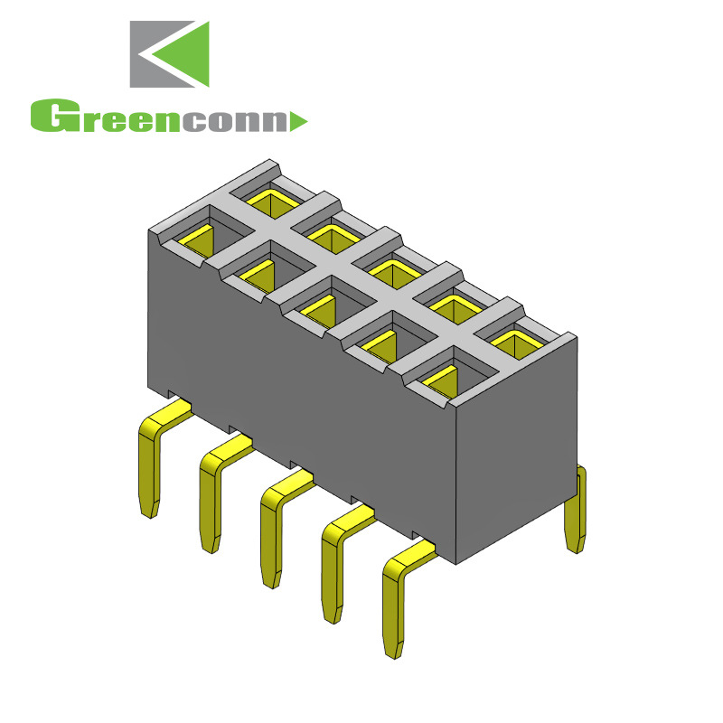 Greenconn连接器间距2.00mm排母双排系列l连接器底部连接器