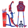 [Color box] Spider light bow + 10 arrows + quiver + large support dart target + 3 bottles 4B-2A