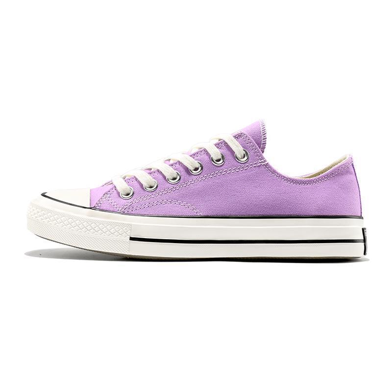 Meiji Conway de los años 1970 zapatos de lona de pareja alta mujer estrella clásica baja zapatos deportivos casuales skate hombre image 10