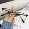 Black silver frame