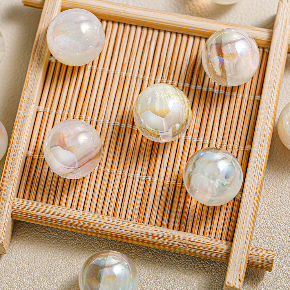 [20 - 30 paquetes] polvo interstellar pastel esferas de cuentas diy cadenas de llaveras de teléfonos móviles granel de cuentas