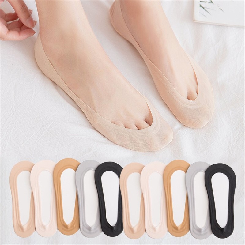 Socks Women's Ice Silk Boat Socks Non-slip and Non-falling Short Socks Summer Thin Women's Invisible Socks with High Shoes and Socks Socks Women's Ice Silk Boat Socks Non-slip and Non-falling Short Socks Summer Thin Women's Invisible Socks with High Shoes and Socks