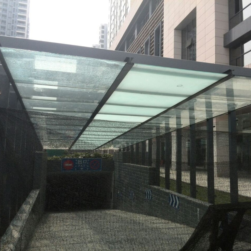 成都厂家制作安装 钢化玻璃雨棚 露台雨篷 阳台雨棚 车库雨棚