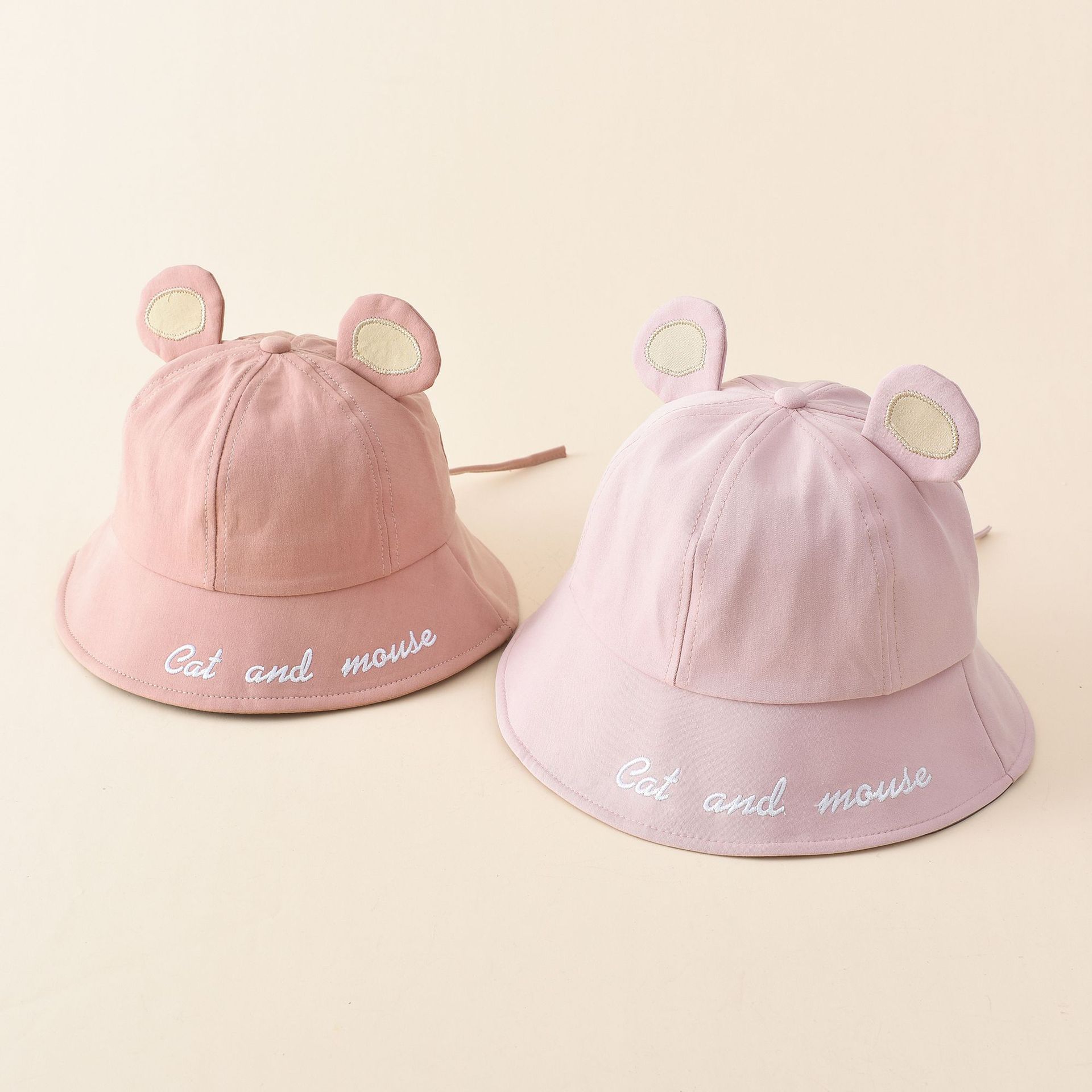 Orejas de ratón lindo padre-hijo pescador sombrero verano fino sombrero japonés mujeres primavera y otoño moda coreana moda verano