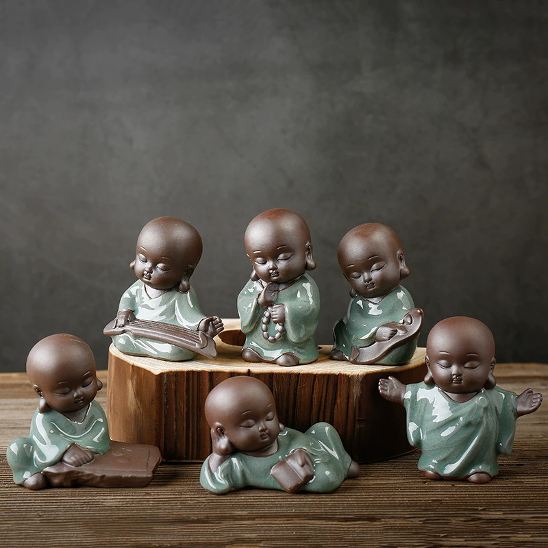 Ge печь маленькие украшения монаха фортепиано шахматы каллиграфия и живопись чай домашнее животное цветок украшение автомобиля цветочный горшок аксессуары для чайной церемонии поколение волос