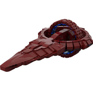 Building Blocks Moc-113904 Vulcan D'Kyr Class Warship Model 615 Particles