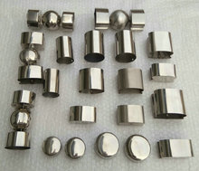 钢木楼梯立柱围护栏杆弯头不锈钢配件 PVC扶手封头连接件直接万向