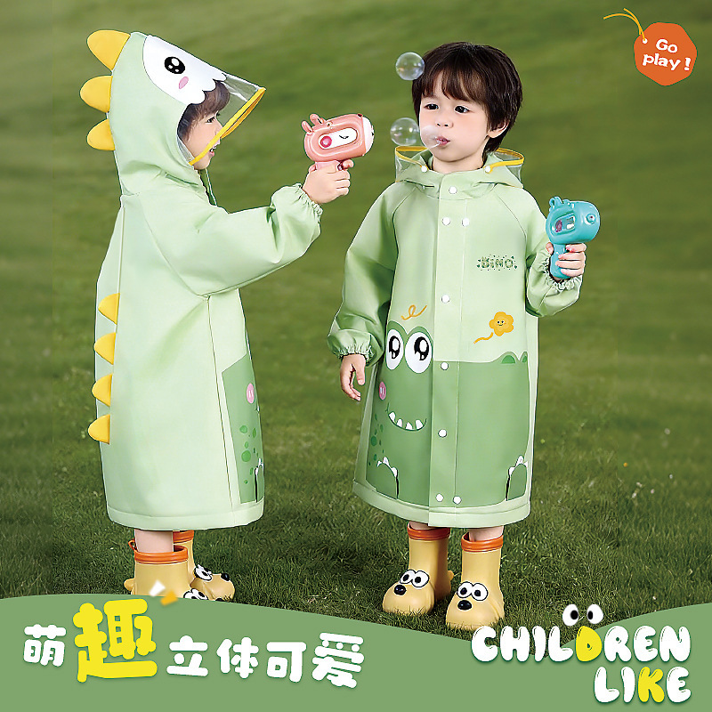 Children's raincoat, thickened, rainproof, full-body waterproof, portable, specially designed for primary school students and kindergarteners, 2026 new model Children's raincoat, thickened, rainproof, full-body waterproof, portable, specially designed for primary school students and kindergarteners, 2026 new model