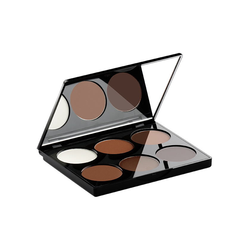 Maycheer meixier tridimensional brillo seis colores polvo de reparación pastel resaltar sombra combinación reparación polvo 3050 #