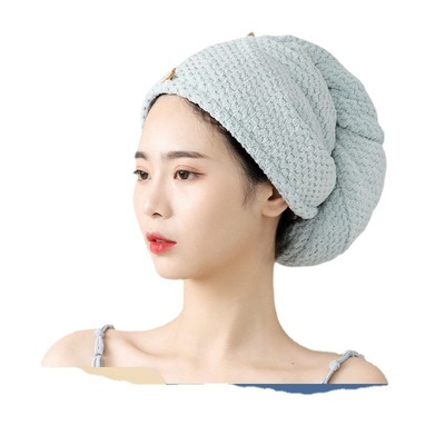 Towel dry hair Dry hair cap water uptake Shower cap Hair Quick drying towel Baotou Bath towel adult Long